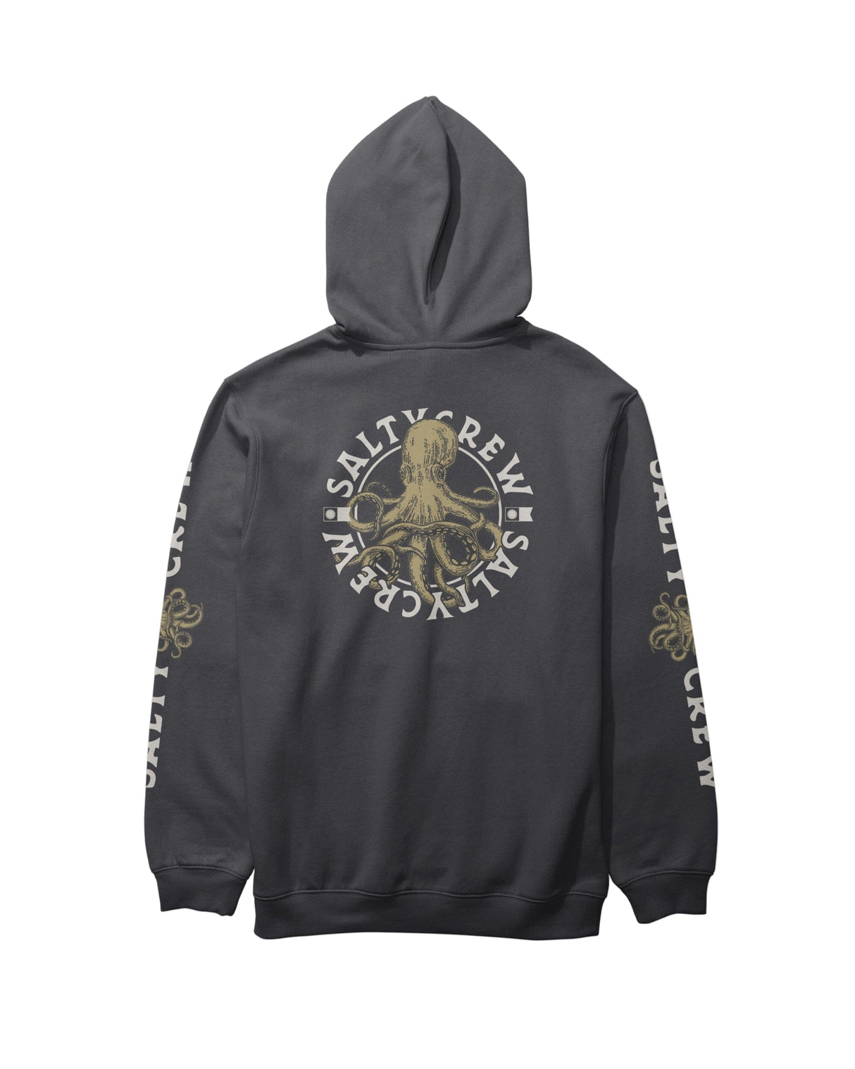 SALTY CREW Tentacles Fleece Pullover Hoodie Black Men's Pullover Hoodies Salty Crew