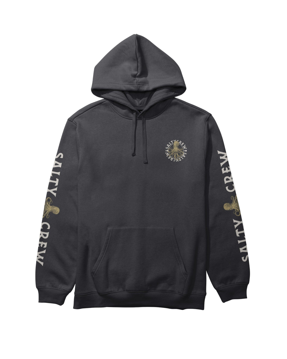 SALTY CREW Tentacles Fleece Pullover Hoodie Black Men's Pullover Hoodies Salty Crew