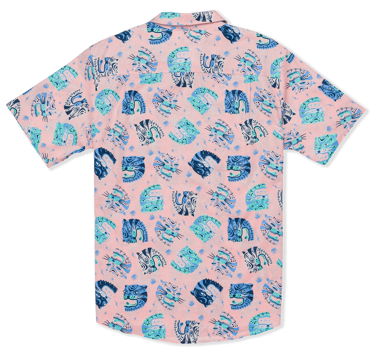 HURLEY HURLEY One And Only Lido Stretch Short Sleeve Button Up Candy Pink Men's Short Sleeve Button Up Shirts Hurley