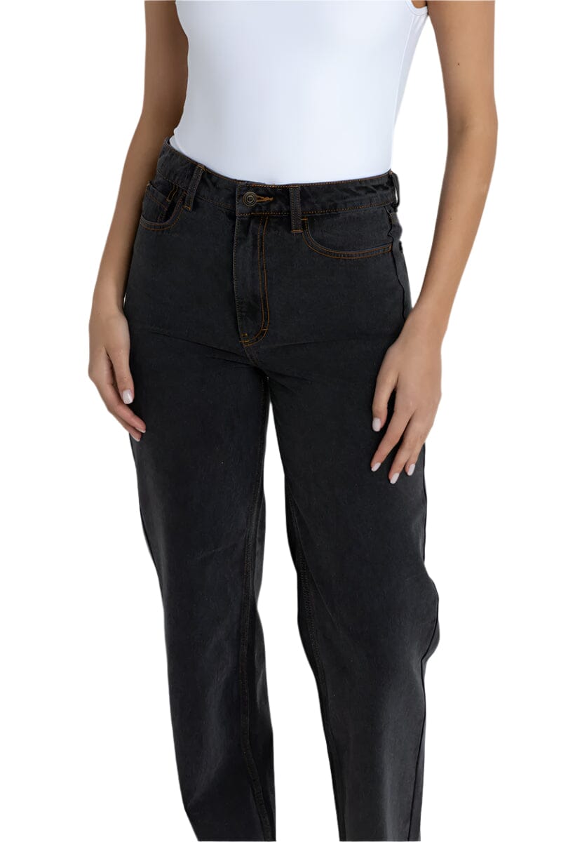 RHYTHM Women's Beyond Relaxed Leg Jeans Grey Women's Pants Rhythm