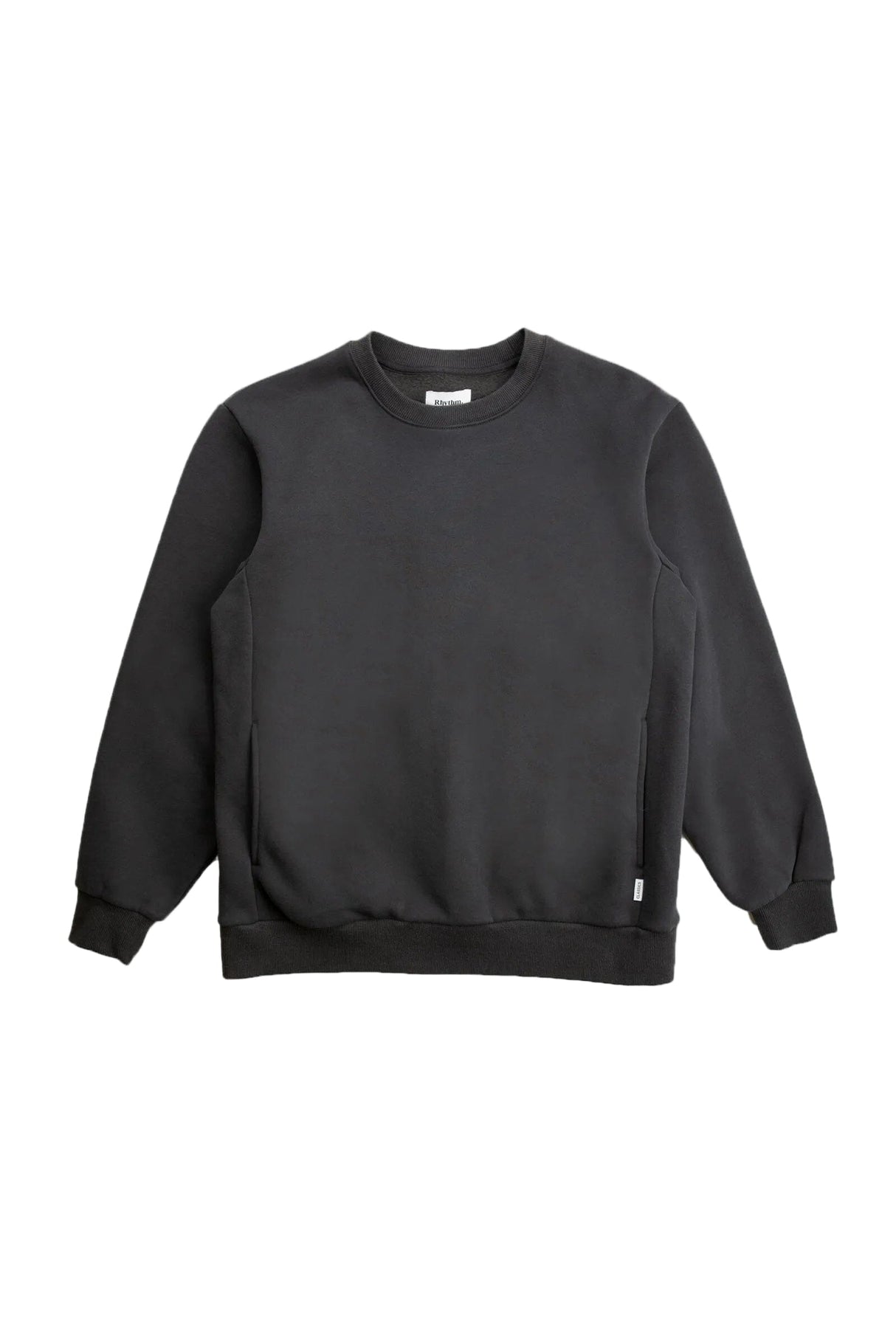 RHYTHM Classic Fleece Crew Vintage Black Men's Crewnecks Rhythm