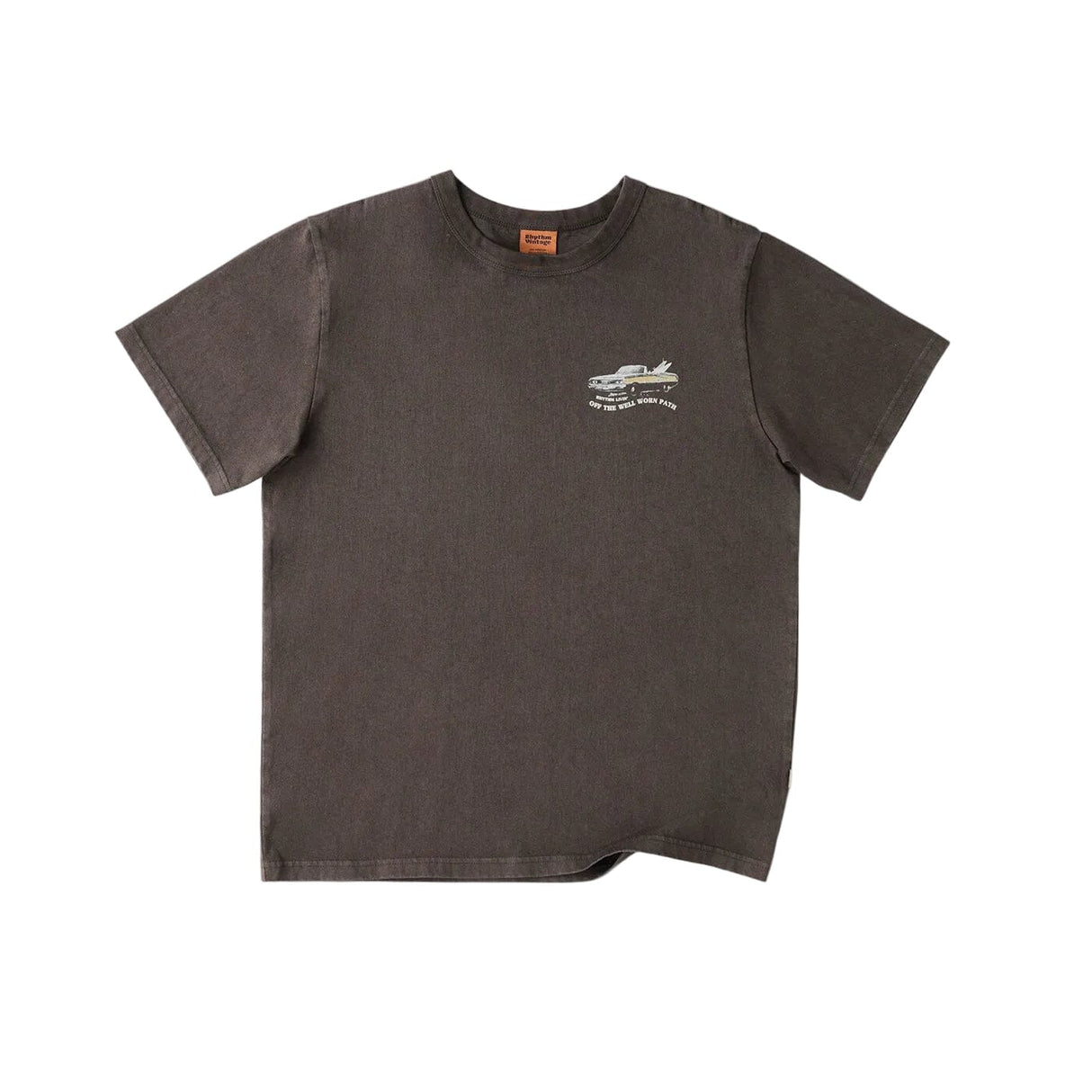 RHYTHM Heading West Vintage T-Shirt Vintage Black Men's Short Sleeve T-Shirts Rhythm