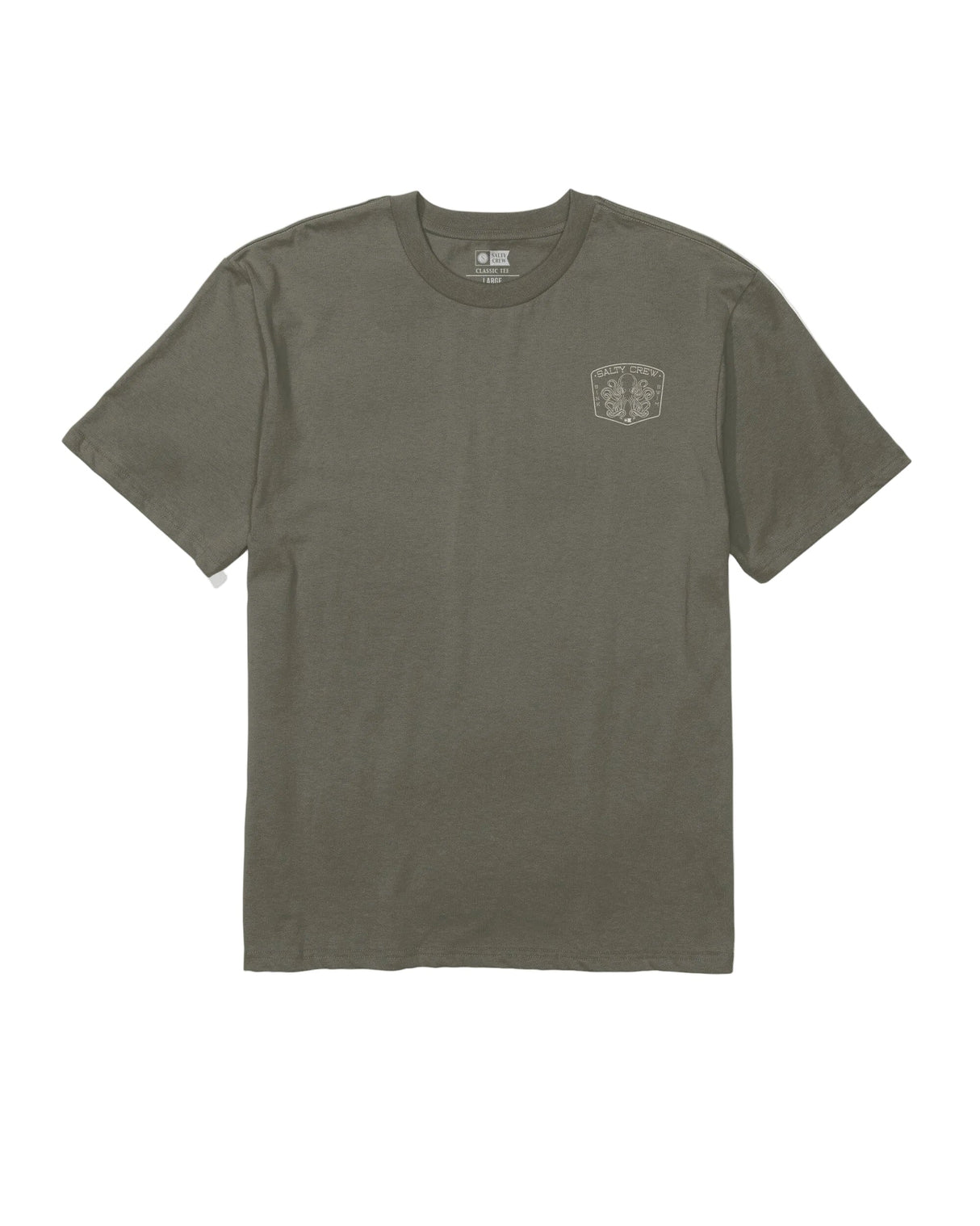 SALTY CREW Tako Club Classic T-Shirt Dusty Olive Men's Short Sleeve T-Shirts Salty Crew