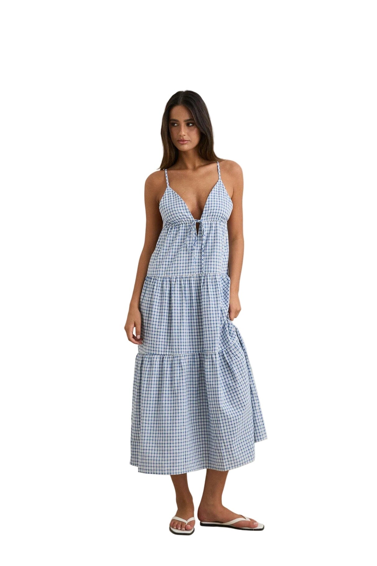 RHYTHM Women's Jaci Maxi Dress Blue Women's Dresses Rhythm