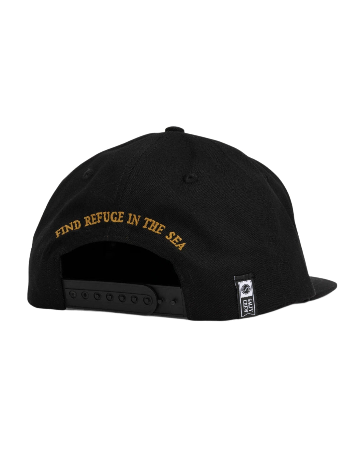 SALTY CREW Flagship 5 Panel Hat Black Men's Hats Salty Crew