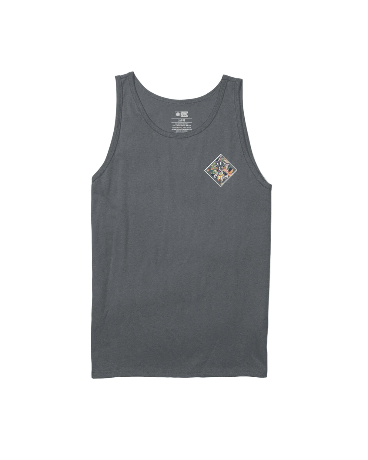 SALTY CREW Tippet Fill Tank Charcoal Men's Tank Tops Salty Crew