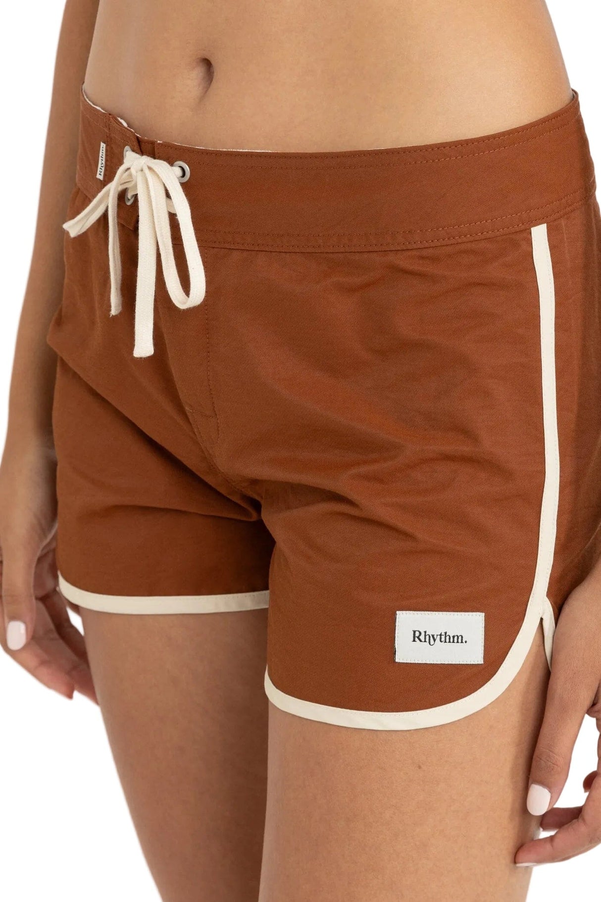 RHYTHM Women's Cabana Boardshorts Brown Women's Boardshorts Rhythm