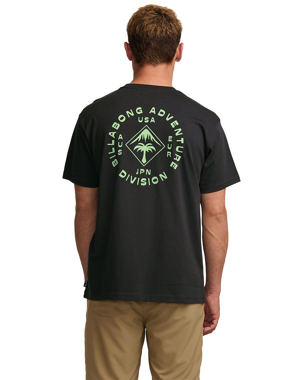 BILLABONG Rotation A/Div T-Shirt Dark Stone Men's Short Sleeve T-Shirts Billabong