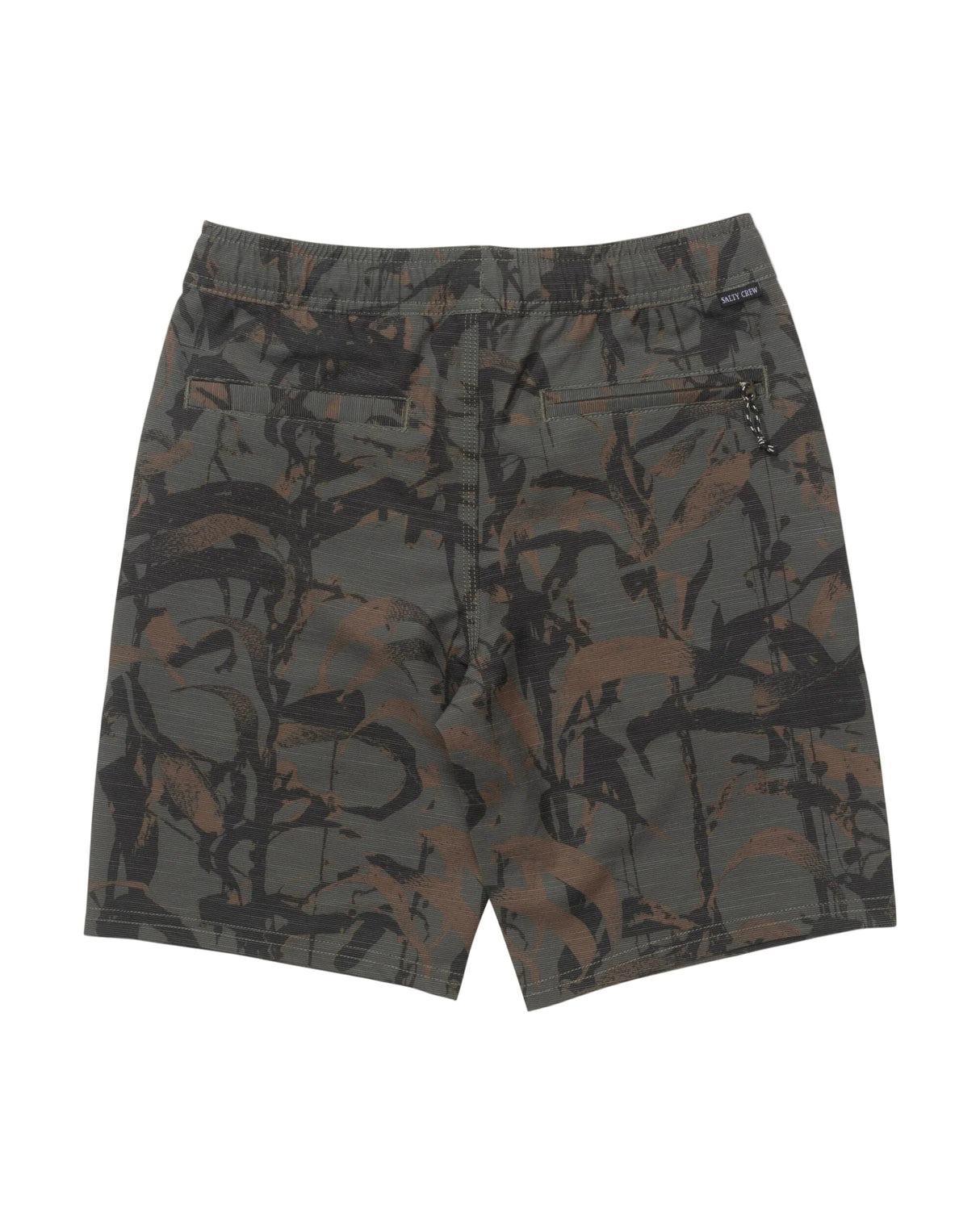 SALTY CREW Boys Drifter 16" Elastic Hybrid Shorts Kelp Camo Boy's Hybrid Shorts Salty Crew
