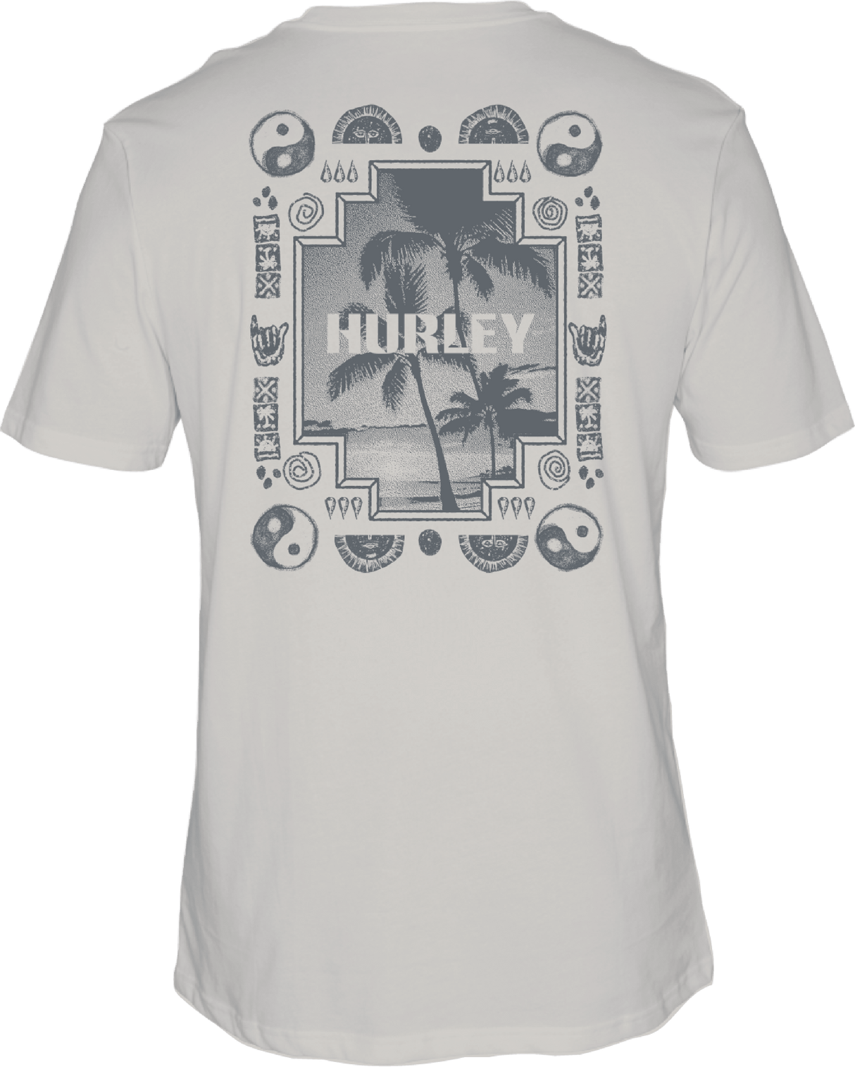 HURLEY Window Of Sand T-Shirt Bone Men's Short Sleeve T-Shirts Hurley