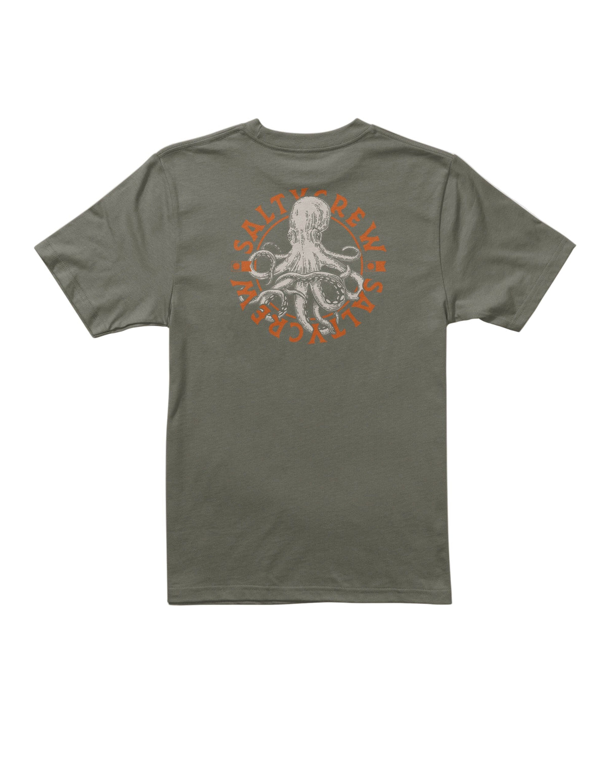 SALTY CREW Boys Tentacles T-Shirt Dusty Olive Boy's T-Shirts Salty Crew