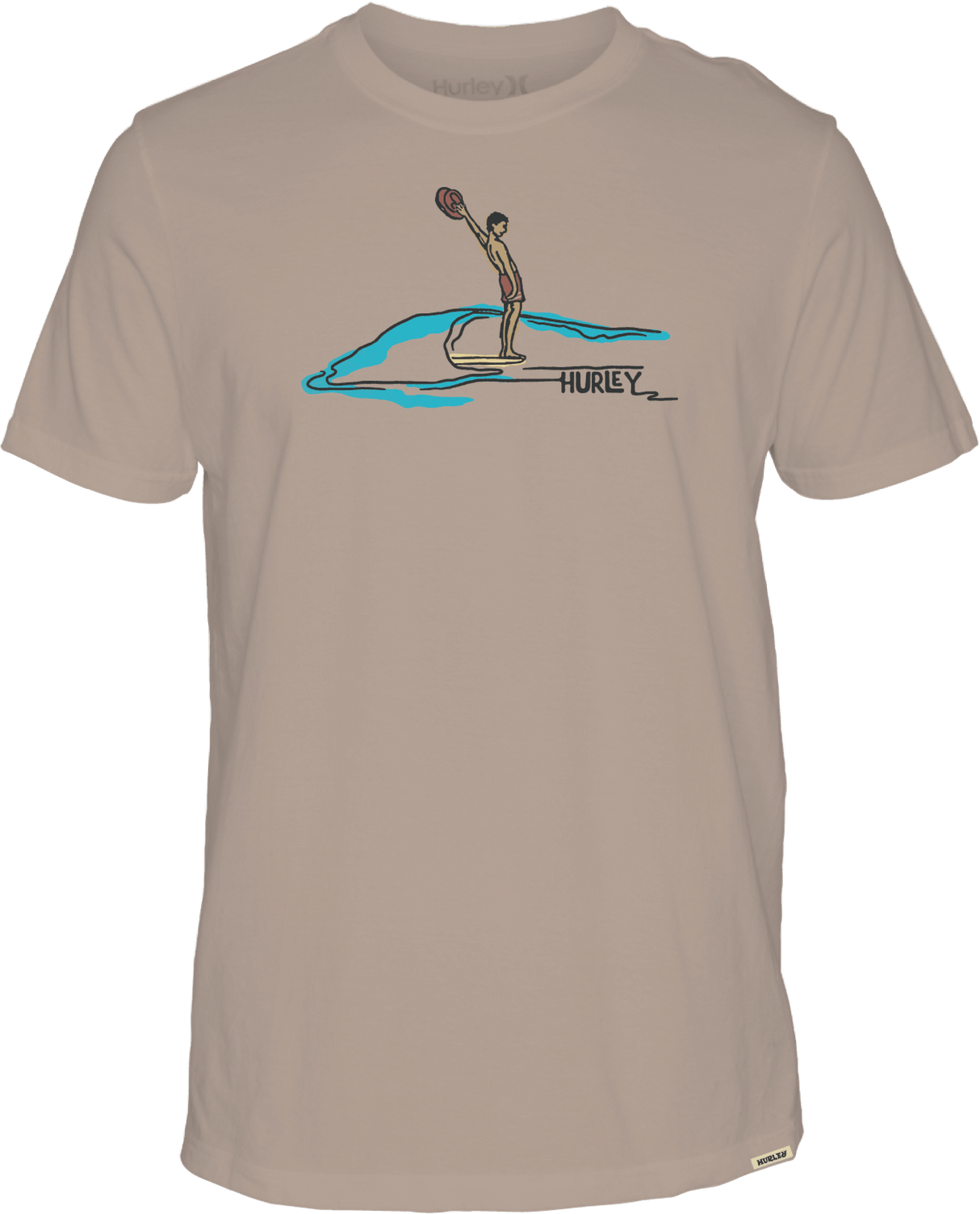 HURLEY Yew Haw T-Shirt Bristlecone Men's Short Sleeve T-Shirts Hurley