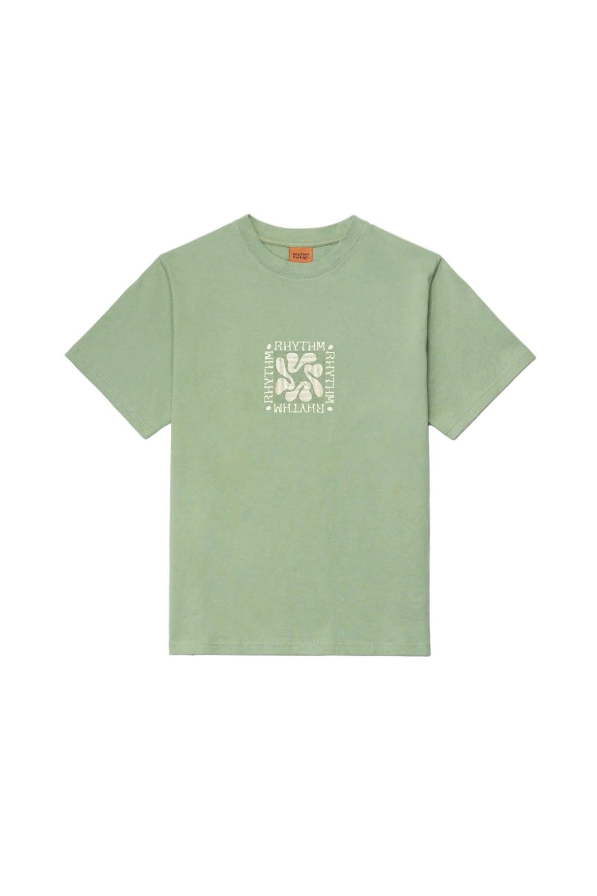 RHYTHM Grange Vintage T-Shirt Sage Men's Short Sleeve T-Shirts Rhythm