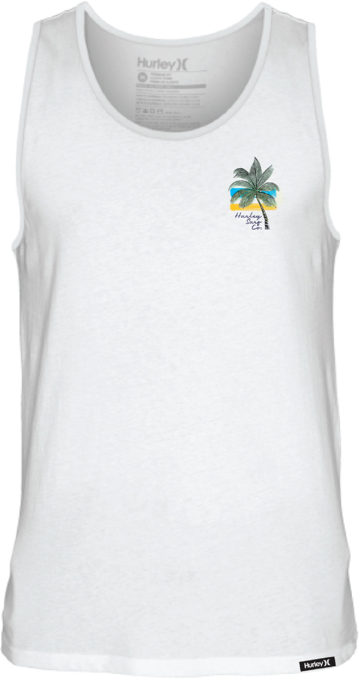 HURLEY Island Time Tank White Men's Tank Tops Hurley