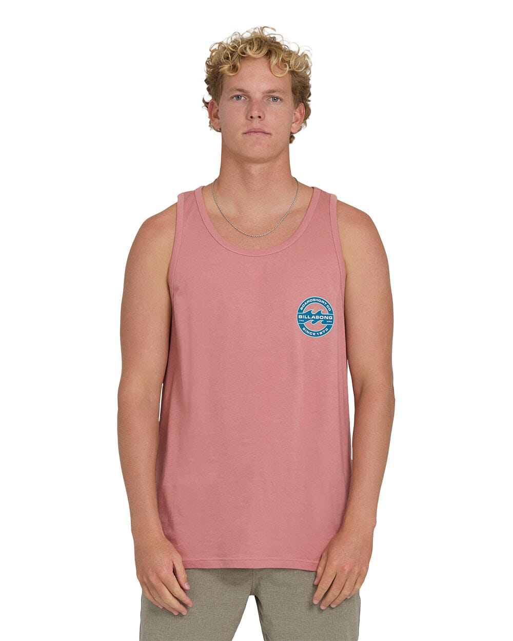 BILLABONG Hollow Fill Premium Tank Ash Rose Men's Tank Tops Billabong