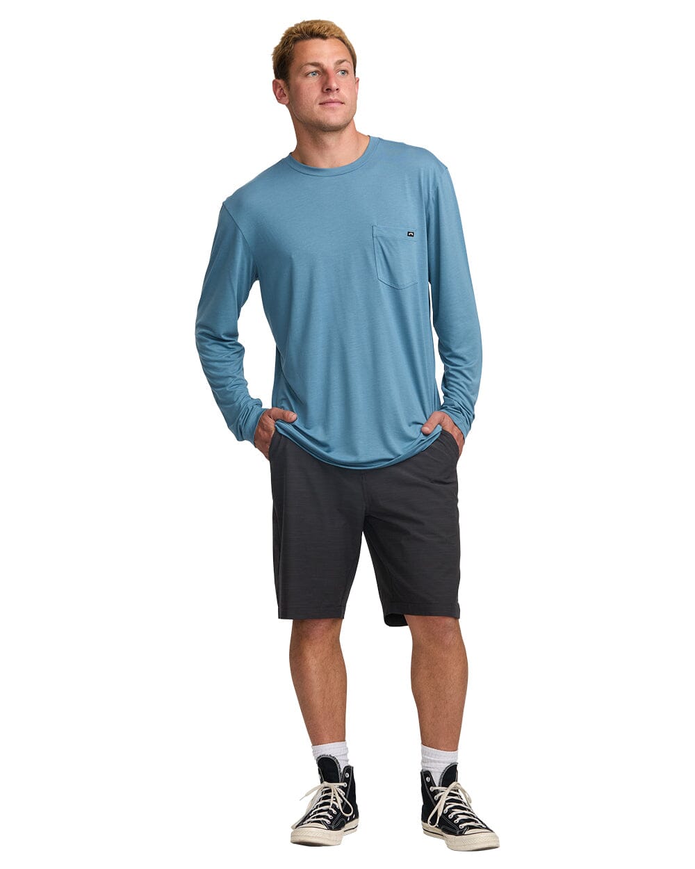 BILLABONG Crossfire Submersible 21" Hybrid Shorts Black Men's Hybrid Shorts Billabong