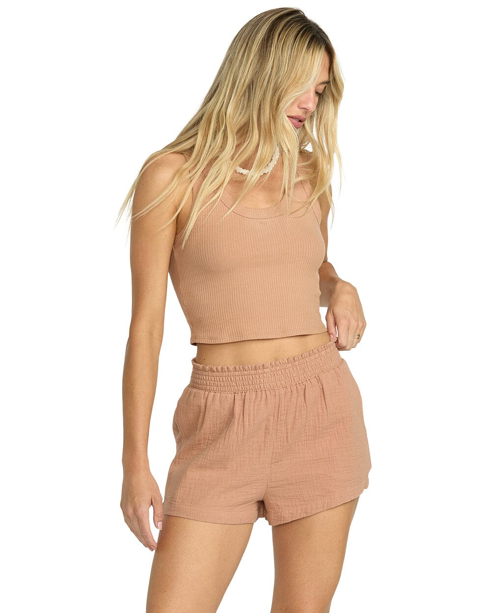 BILLABONG Women's In The Waves Shorts Rose Brown Women's Shorts Billabong