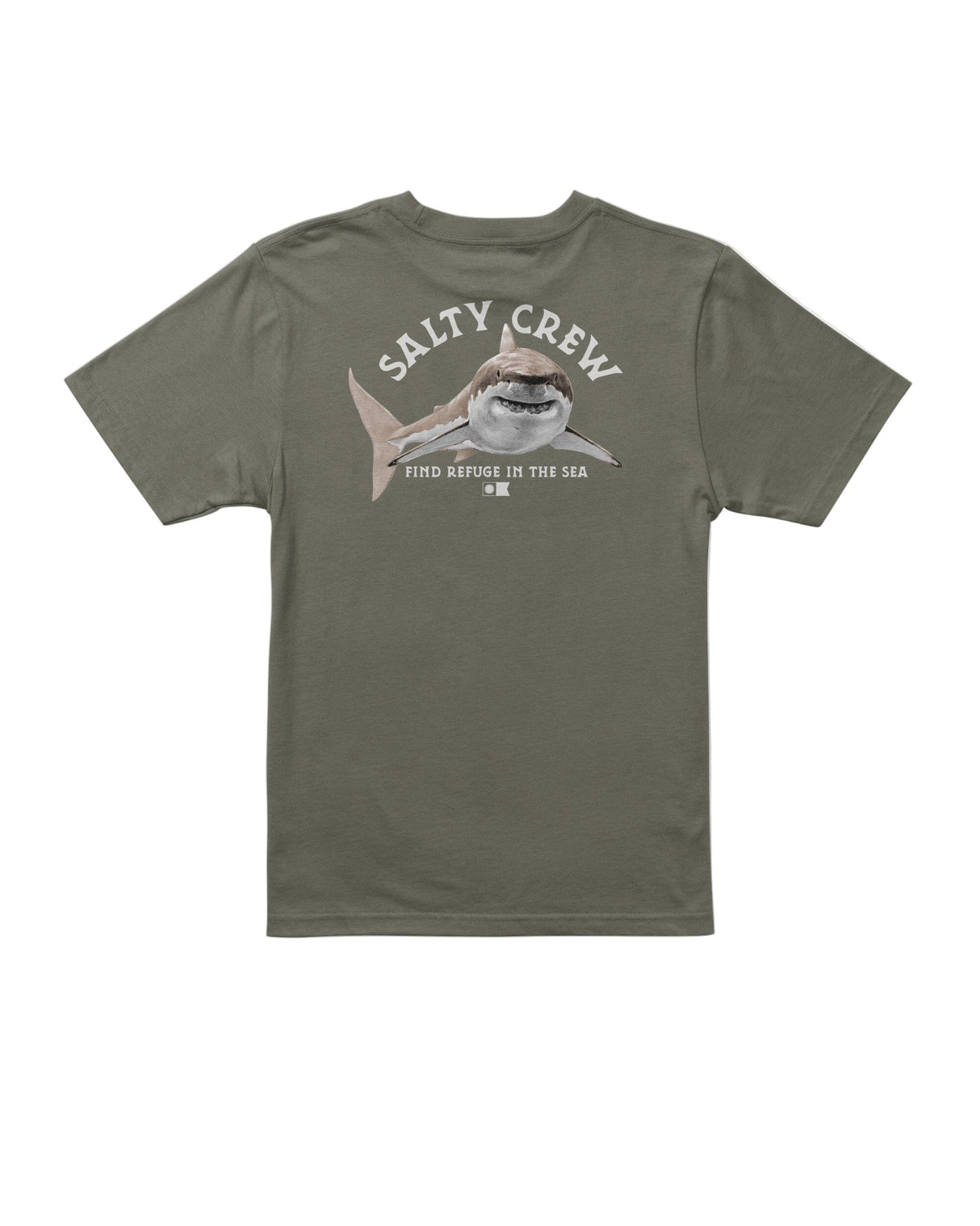 SALTY CREW Boys Lurking T-Shirt Dusty Olive Boy's T-Shirts Salty Crew