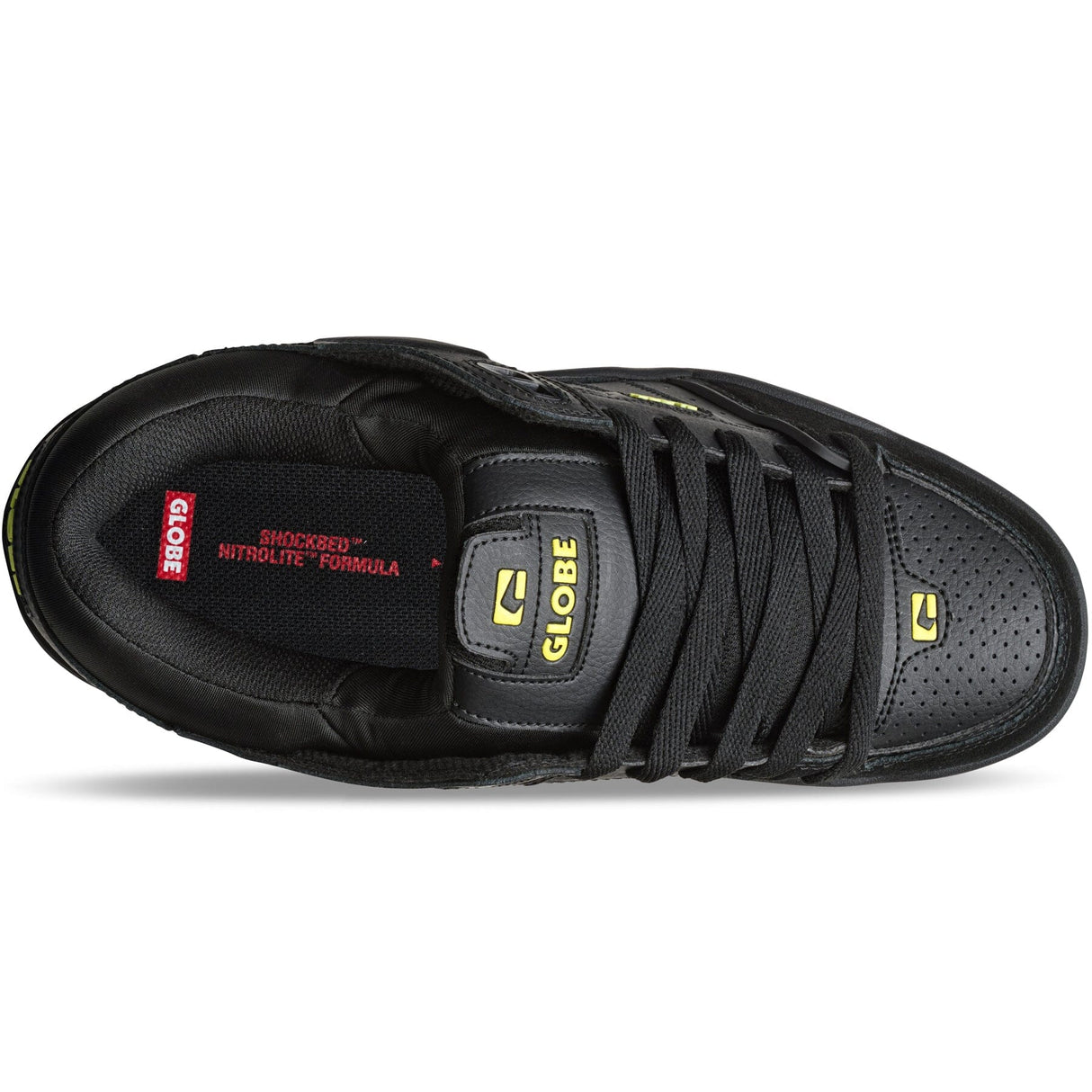 GLOBE Fusion Shoes Onyx/Citrus Men's Skate Shoes Globe