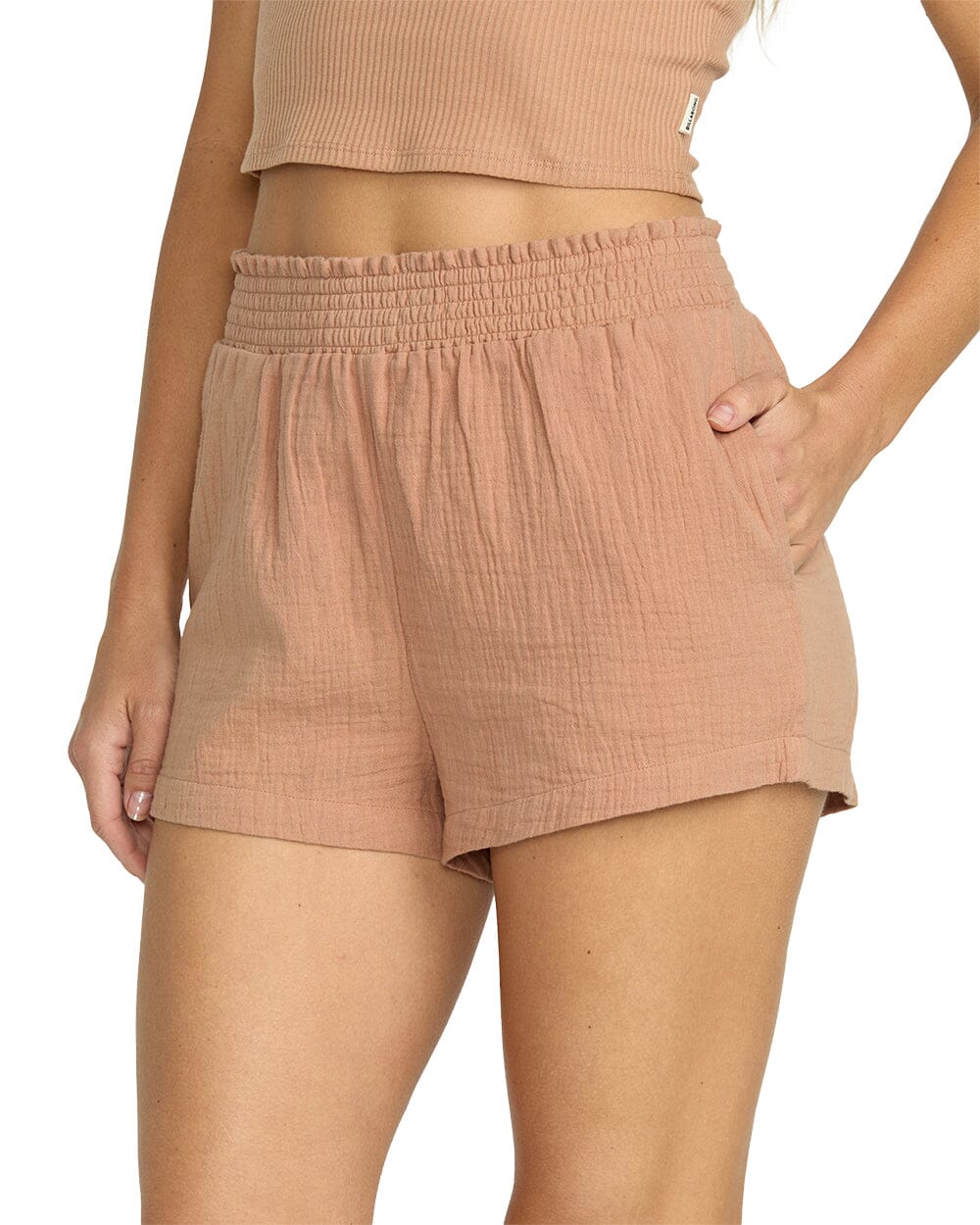BILLABONG Women's In The Waves Shorts Rose Brown Women's Shorts Billabong