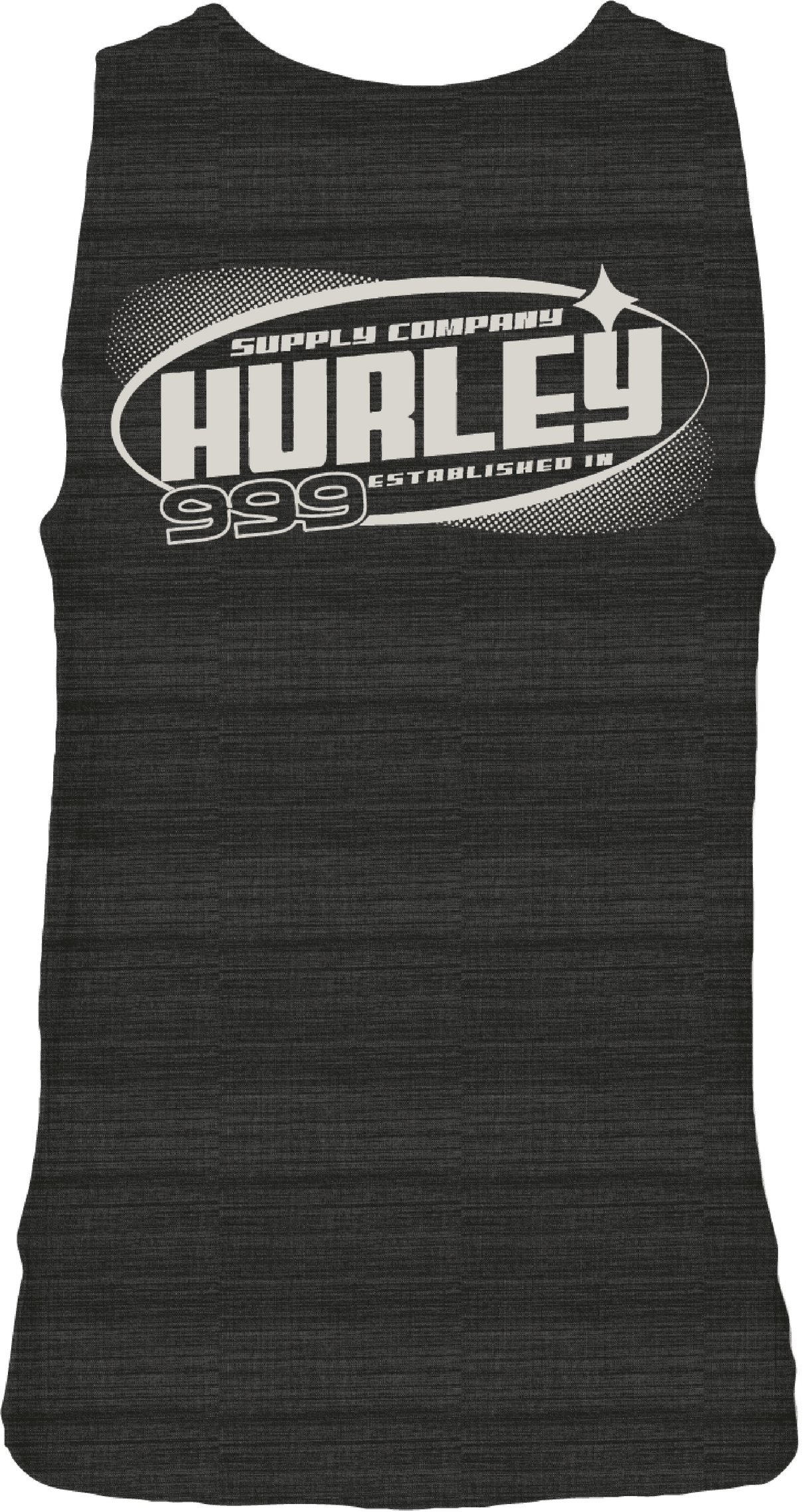 HURLEY Speed Stars Slub Tank Black Heather Men's Tank Tops Hurley