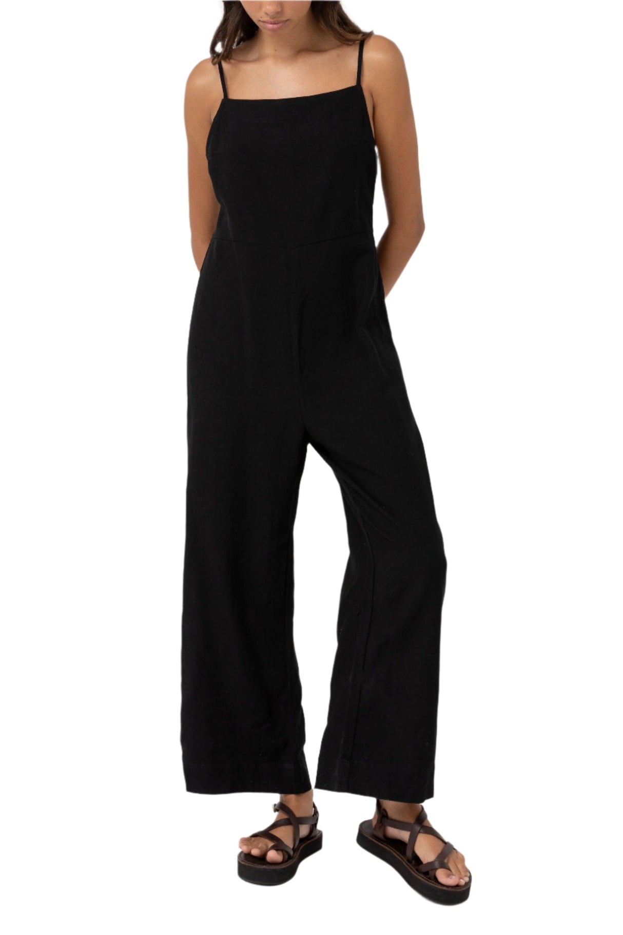 RHYTHM Women's Classic Jumpsuit Black Women's Rompers & Jumpsuits Rhythm
