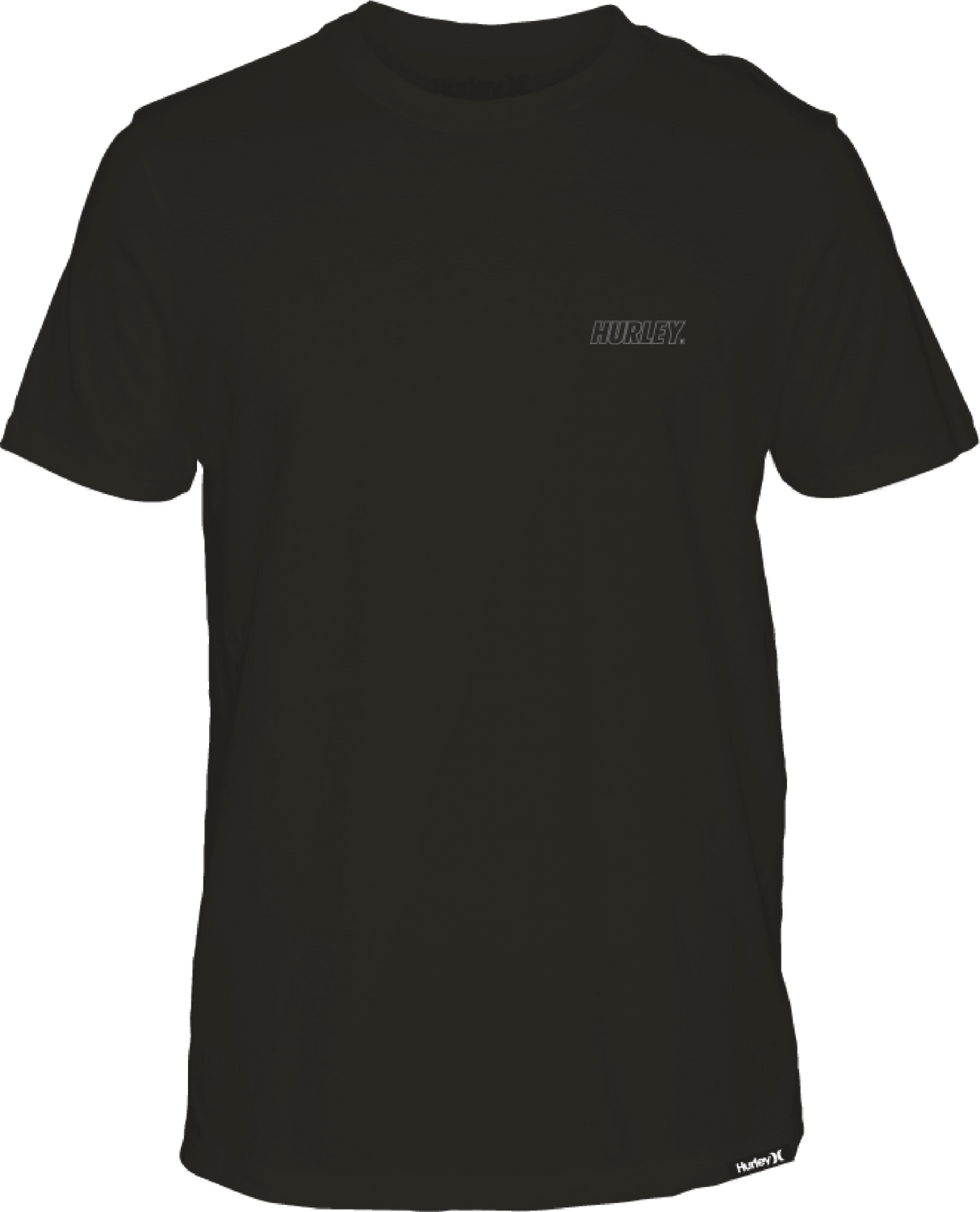 HURLEY H2O-DRI Fastlane Lined T-Shirt Black Men's Short Sleeve T-Shirts Hurley