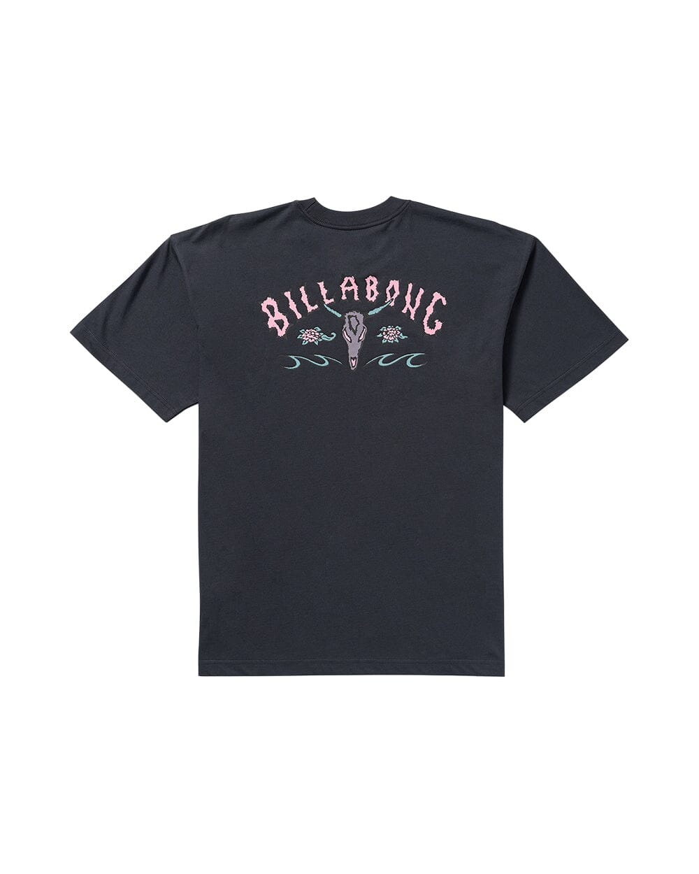 BILLABONG Raging Bull T-Shirt Washed Black Men's Short Sleeve T-Shirts Billabong