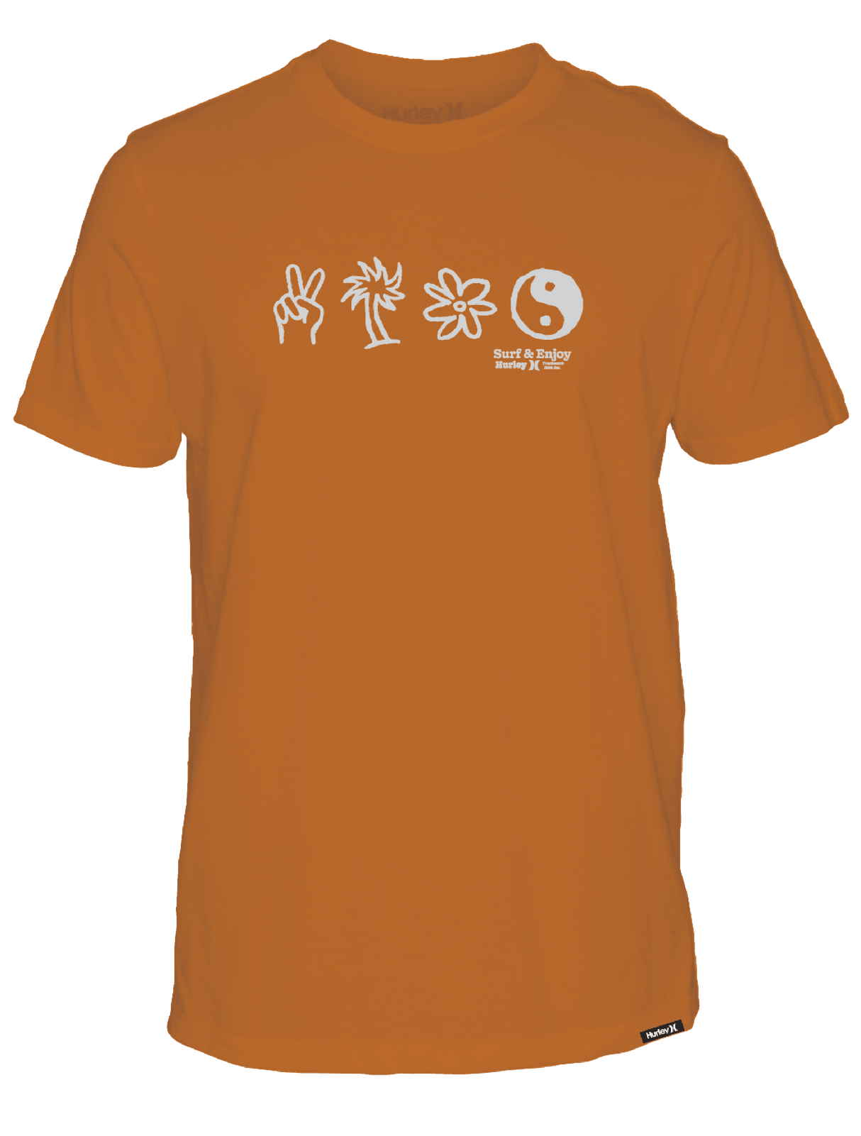 HURLEY Three Days T-Shirt Basketball Men's Short Sleeve T-Shirts Hurley