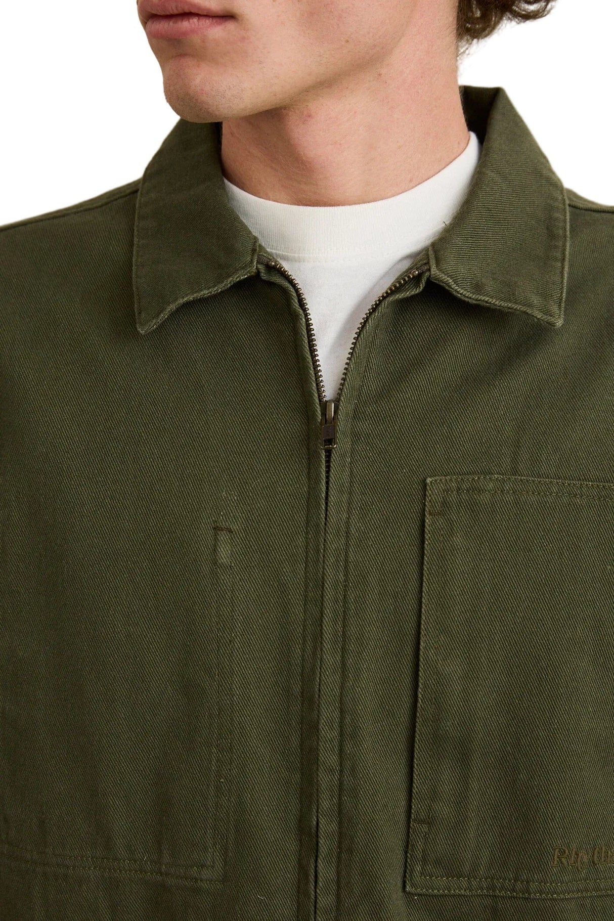 RHYTHM Foundry Jacket Olive Men's Street Jackets Rhythm