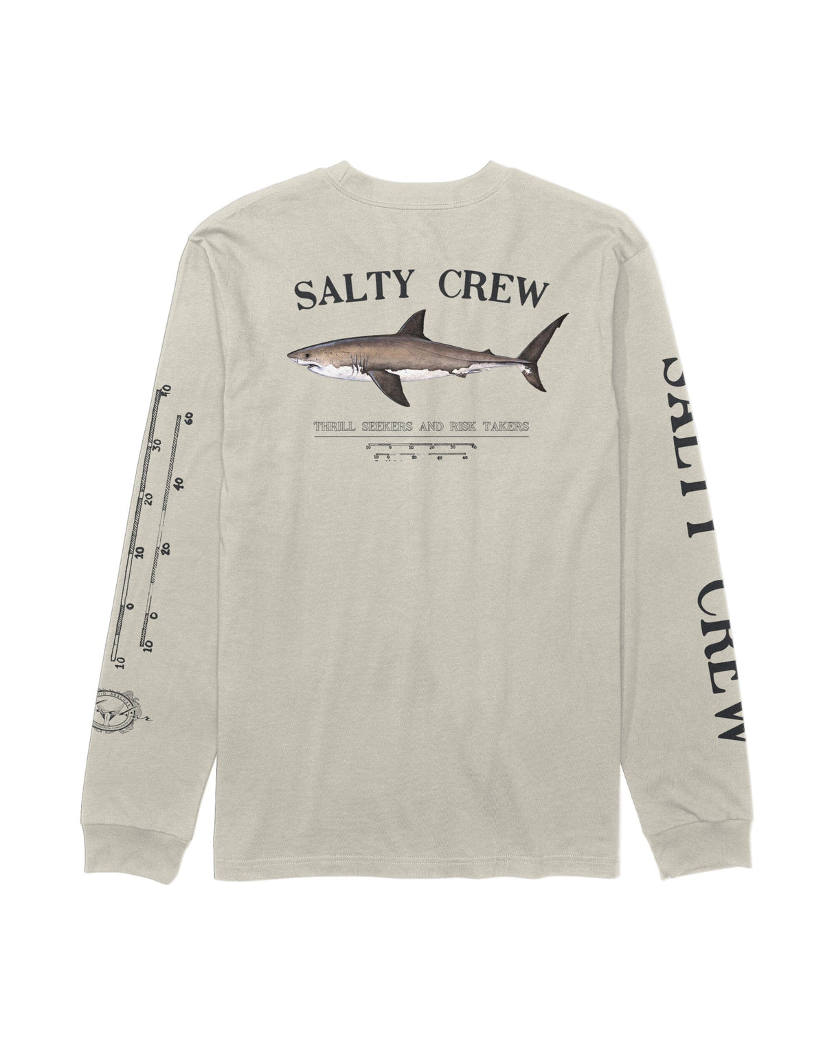 SALTY CREW Boys Bruce Long Sleeve T-Shirt Bone Boy's Long Sleeve T-Shirts Salty Crew