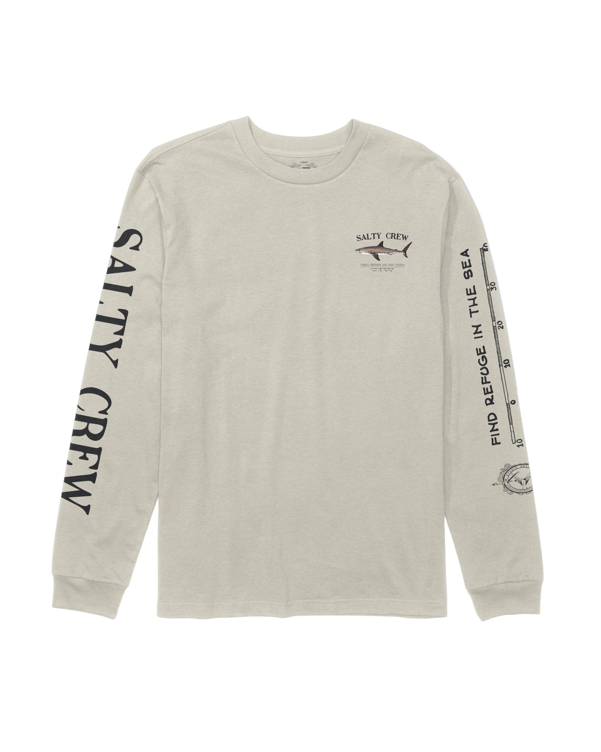 SALTY CREW Boys Bruce Long Sleeve T-Shirt Bone Boy's Long Sleeve T-Shirts Salty Crew
