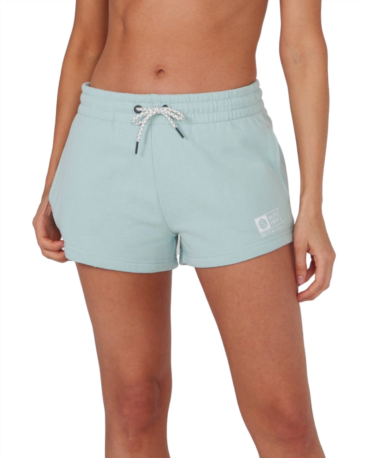 SALTY CREW Women's Alpha 2.5" Sweat Short Jade Women's Shorts Salty Crew