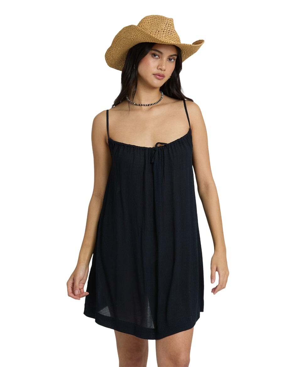 BILLABONG Women's Beach Song Mini Dress Black Sands Women's Dresses Billabong