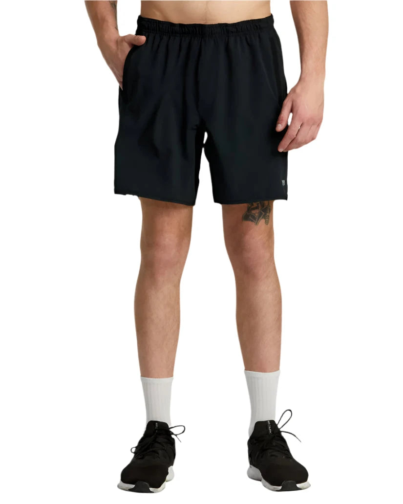 RVCA Yogger Stretch Athletic Shorts Black Men's Walkshorts RVCA