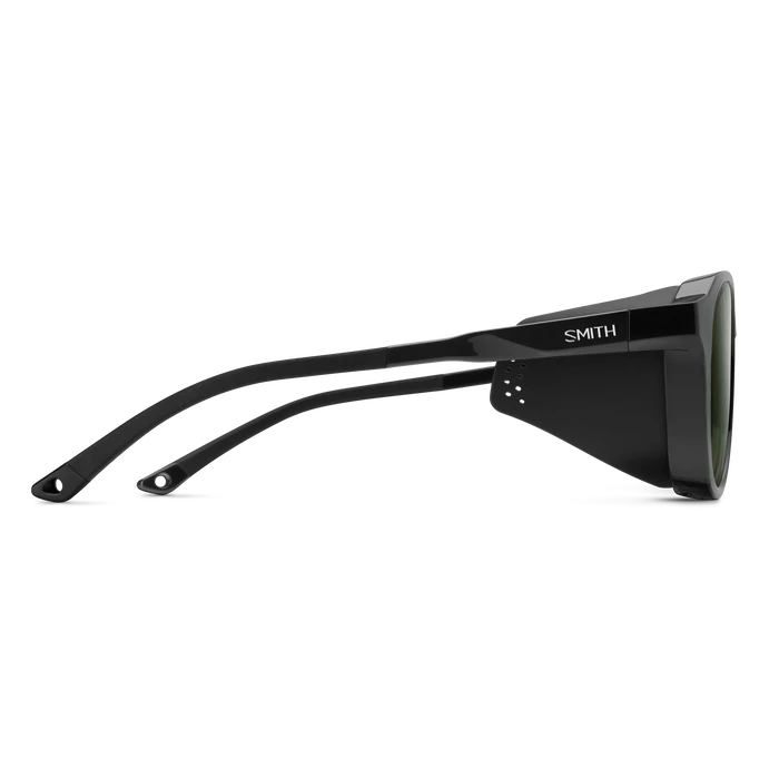 SMITH Venture Black - ChromaPop Grey Green Polarized Sunglasses Sunglasses Smith