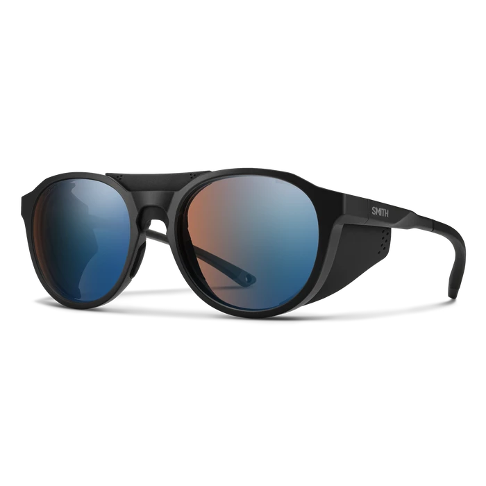 SMITH Venture Matte Black - ChromaPop Glacier Photochromic Copper Mirror Sunglasses Sunglasses Smith