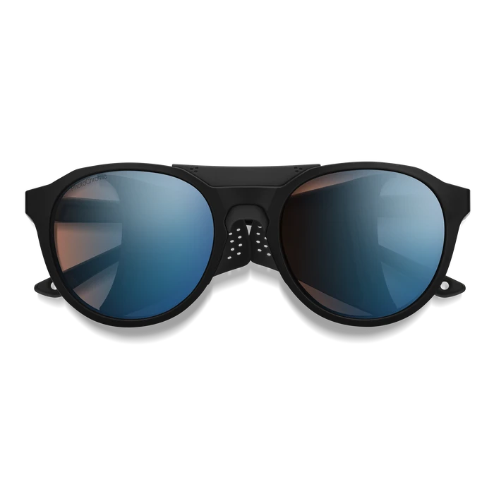 SMITH Venture Matte Black - ChromaPop Glacier Photochromic Copper Mirror Sunglasses Sunglasses Smith