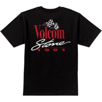 VOLCOM Speed Snake Pocket T-Shirt Black Men's Short Sleeve T-Shirts Volcom