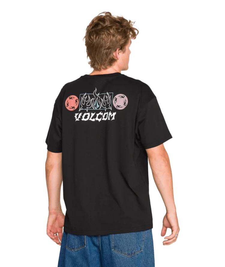 VOLCOM Blaster T-Shirt Black Men's Short Sleeve T-Shirts Volcom