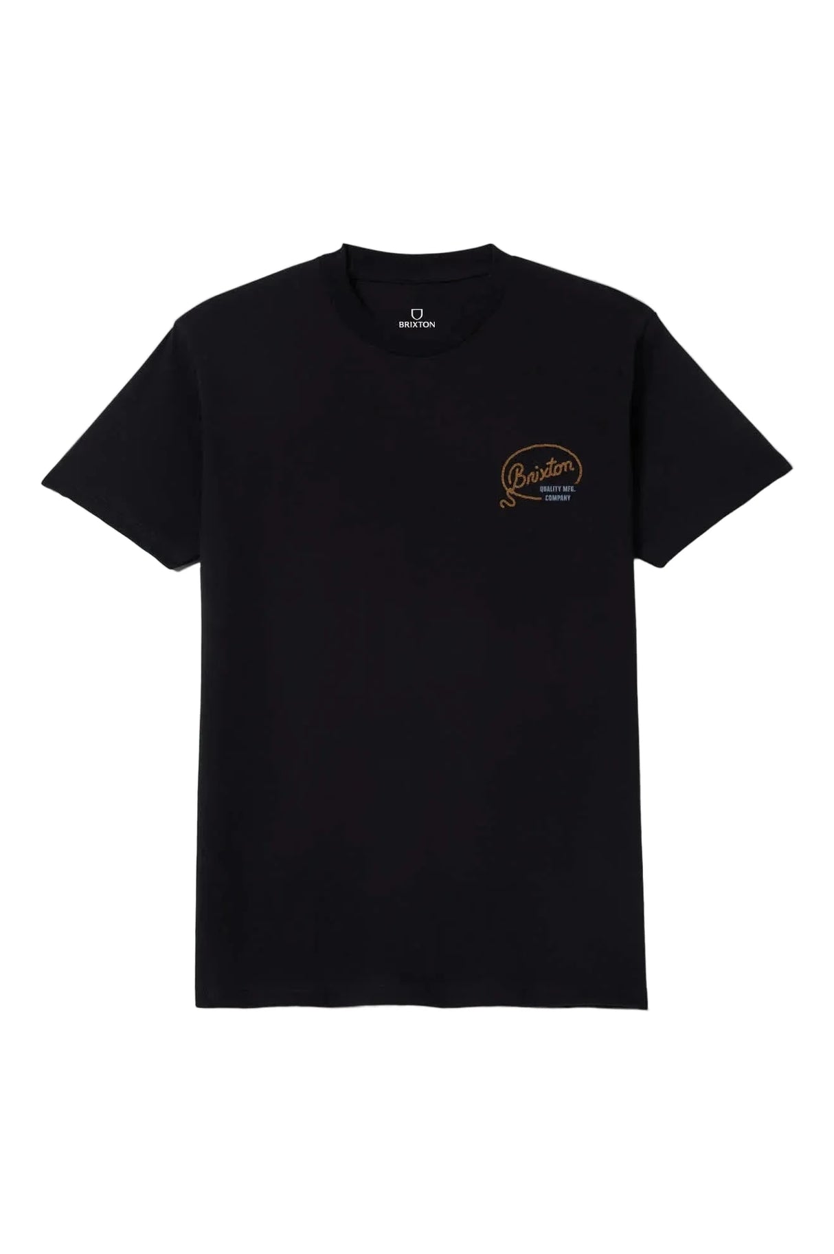 BRIXTON Gallatin Standard T-Shirt Black Men's Short Sleeve T-Shirts Brixton