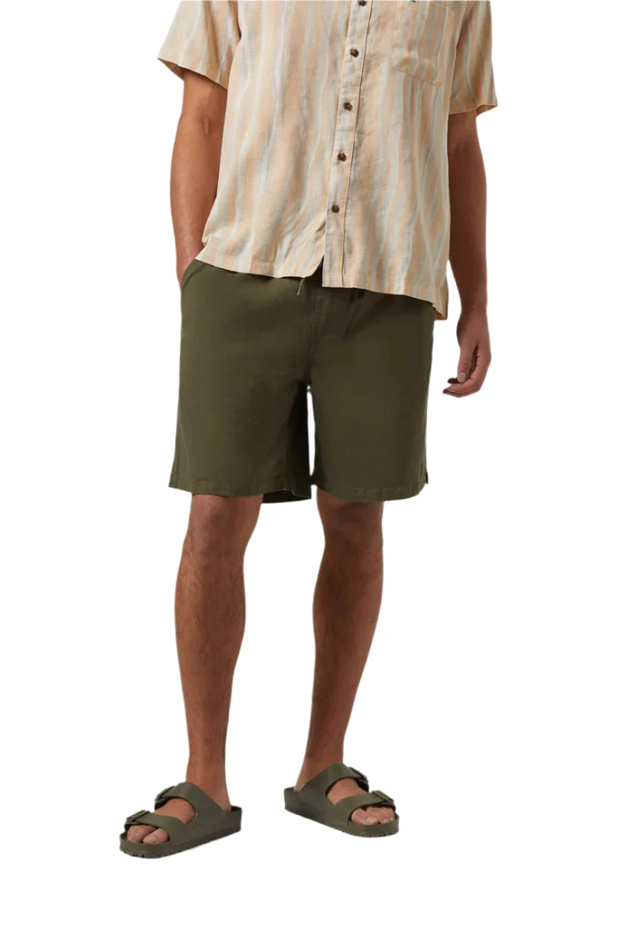 BRIXTON Everyday Vintage Wash Shorts Washed Ivy Green Men's Walkshorts Brixton