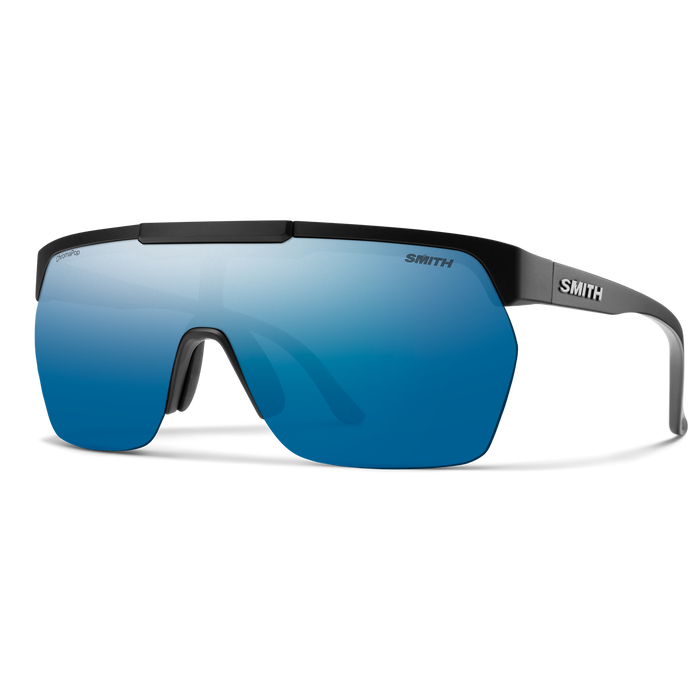 SMITH XC Matte Black Chromapop - Polarized Blue Mirror Sunglasses Sunglasses Smith