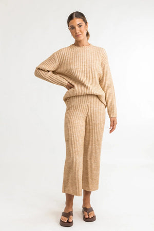 RHYTHM Women's Daisy Knit Jumper Oatmeal Women's Sweaters Rhythm 