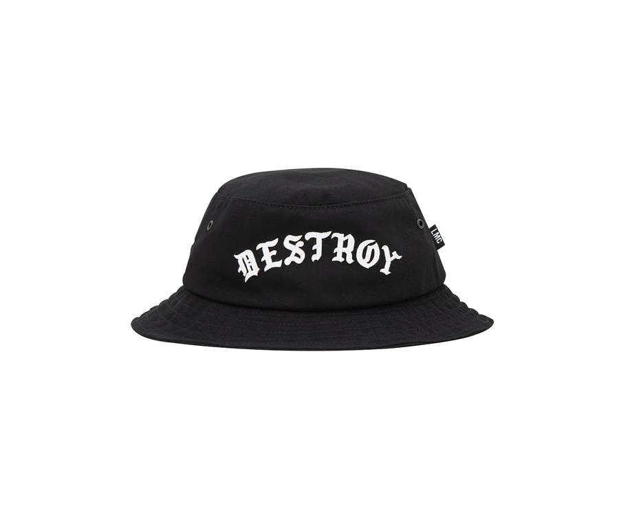 LOSER MACHINE Crusher Bucket Hat Black MENS ACCESSORIES - Men's Bucket Hats Loser Machine