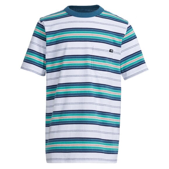 VANS Youth Rail Slide Stripe T-Shirt White Boy's T-Shirts Vans