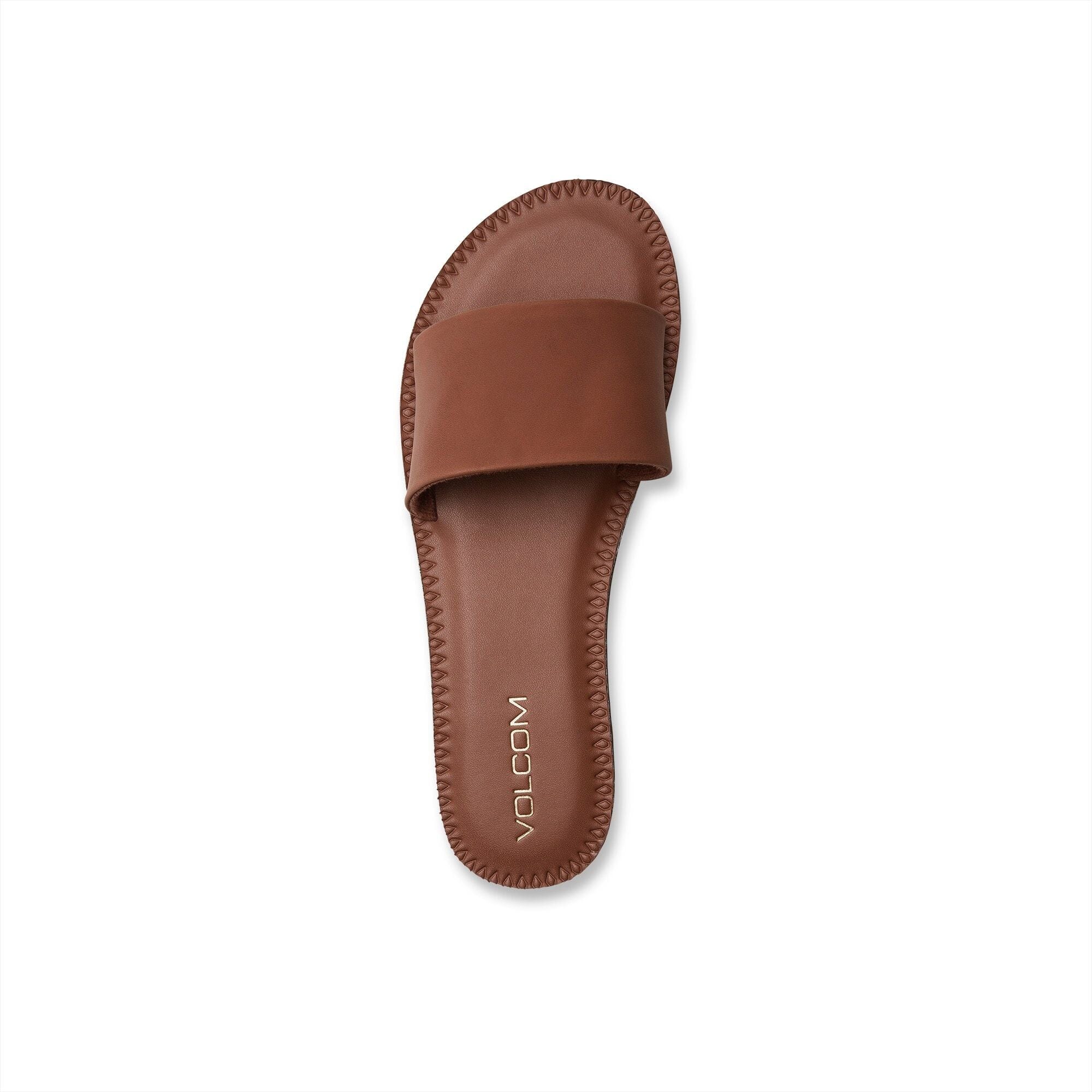 VOLCOM Women's Simple Slide Sandals Dark Clay Women's Sandals Volcom 