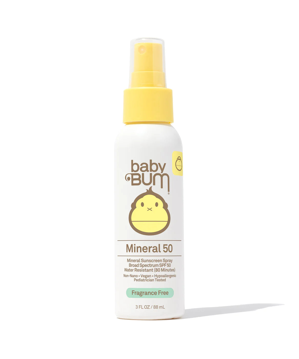 SUN BUM Baby Bum Mineral SPF 50 Sunscreen Spray Fragrance Free Sunscreen Sun Bum