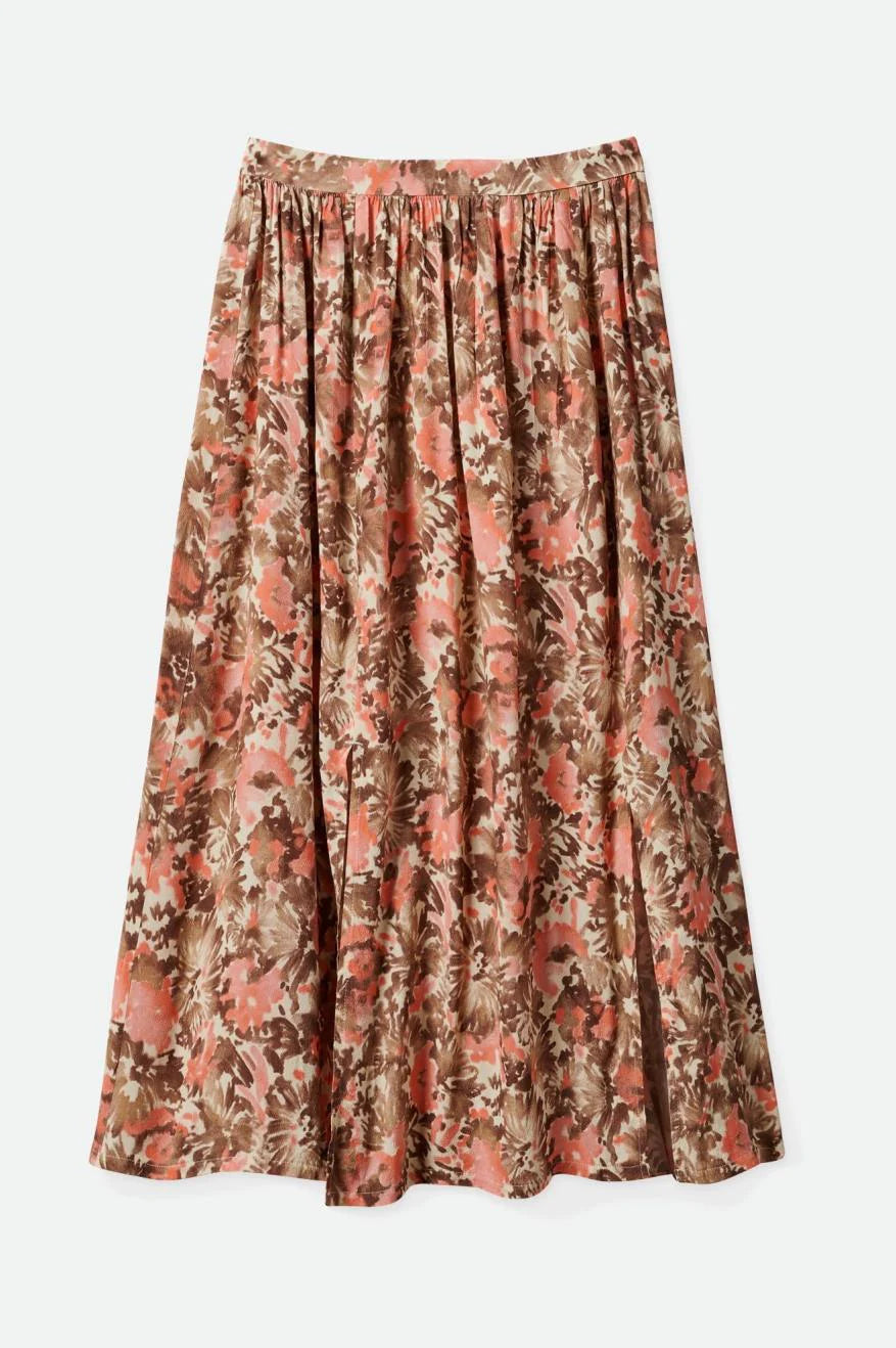 BRIXTON Women's Capris Midi Skirt Pink Nectar Women's Skirts Brixton
