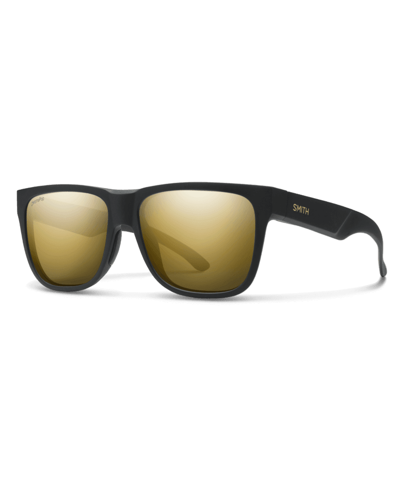 SMITH Lowdown 2 Matte Black Gold - ChromaPop Black Gold Mirror Polarized Sunglasses Sunglasses Smith